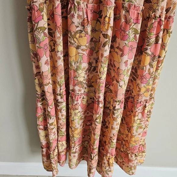 Show Me Your Mumu Floral Linds Midi Dress In Pretty Poppy - Picture 12 of 14